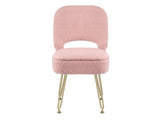 Artiss Storage Ottoman Vanity Stool Foot Stool Folding Back Pink FS-D-BACK02-PK