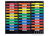 30 Pocket File Pocket Chart, 42inch Wide X 47inch Tall - Versatile Wall Hanging File Folder V1369-AZ3-W-08392