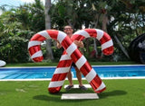 Trendbay 2pcs Extra-Large Red & White Striped Candy Cane Balloons V1142-RB1005012482936744