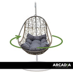 Arcadia Furniture Rocking Egg Chair - Oatmeal and Grey ABM-10001760