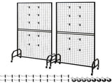 2 Packs Grid Wall Panels, 898 x 1798 mm Wire Grid Panels Display Rack, Movable Art Display Shelf V952-LSWGQ7080INCADLXP001V0