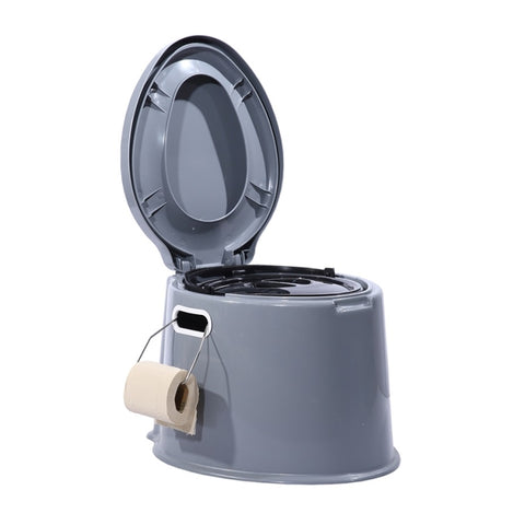 6L Camping Toilet Outdoor Portable Potty ID0411-GR