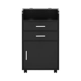 Artiss Professional Salon Station Rolling Cart, Hair Styling Beauty Cabinet with 2 Drawers & 2 FUR-AD-SAL-01-BK