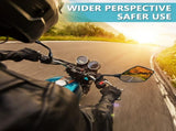 Motorcycle mirror, pair of universal rearview mirrors, suitable V1237-ZY-203-1820