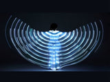 LED Light Up Wing for Adults 9.8FT Polyester Glowing Wing Belly Dance Costume Performance Clothing V1294-YM0901-3119240098211