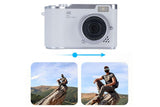 HD 1080P Flip Screen Retro Digital Camera 2.4-inch Display with 64GB TF Card - White V1263-JX-6746-3