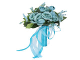 Wedding Bouquet Simulation Artificial Rose Lifelike Green Leaves Modern Elegant Rose for Wedding V1294-YM0512-3115220119612