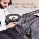 5X LED Magnifying Lamp, Adjustable Rotating Arm Desktop Magnifying Glass Lamp, Glass Lens, for V1237-ZY-715-313