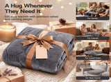 Giselle Weighted Lap Blanket 3.2KG Grey Crystal Velvet Quilted Glass Bead Fill for Sofa Office WBLANKET-LAP-32KG-GY