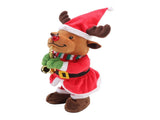 Electric Music Christmas Toy Doll 8 Songs Continuous Play Dancing Singing Glowing Swinging Plush Toy V1294-YM0718-3115220091912