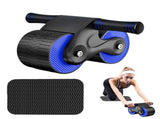 Automatic Rebound Abdominal Wheel, Ab Roller Wheels with Kneel Mat, Double Wheel Abdominal Wheel for V1366-AZ2-W-04705