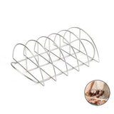 Stainless Steel Barbecue Bracket Rib Rack Barbecue Grilling Rack Non Stick Beef Steak Holder for V1294-YM0714-10331275