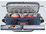 Khaki 23L Extra Large Insulated Cooler Bag with Double Layers - Perfect for Camping, Picnics, and V888-ELOSUNG21916