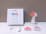 Pink 3-Head Electric Facial Cleansing Brush - Rechargeable Spin Scrubber Kit V888-ELOSUNG26215