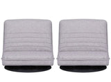 Artiss 2 Swivel Floor Chair 360 Adjustable Foldable Lounge Seat Floor Sofa Chair Grey FLOOR-SBL-03LIN-GYX2