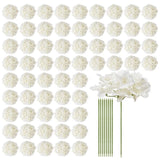 Artificial Flowers, 105 pcs Real Looking White Silk Fake Hydrangea Bulk, White Faux Bridal Shower V952-RZXQBS105PCSKMGDN001V0