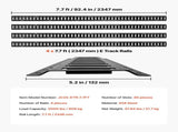 E-Track Tie-Down Rails, 4 Pack, 2.3 m E Track Rails Secures Cargo & Heavy Loads Up to 909 kg, V952-SPEXGD8FT150UEFX4001V0