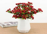 Christmas Berry Branches 3 Forks Simulation Foam Berry Picks Home Decoration V1294-YM0716-220714HJ01-3