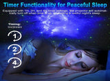 Star Projector Galaxy Night Light Starry Nebula Ceiling LED Lamp 15 Light Effects with Remote V1294-YM0901-L6866