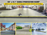 3 Pcs 2-Cable Rubber Electrical Wire Cover Cord Protector Ramp 11000 lbs V952-3JTLCGXB000000001V0