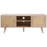 VEVOR Rattan TV Stand, Boho TV Cabinet for 55 inch TV, Mid Century Modern TV Stand, Rattan TV V952-TBDSJ47INXMSQ9ZW3V0