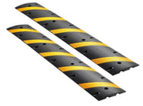1830MM Rubber Speed Bump, 2 Pack, 2 Channel Heavy Duty Traffic Speed Hump, 9,979 kg/Axle Load V952-JSDDLBHPDZK2UP77S001V0