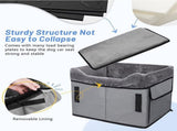 Grey Car Pet Pad - Portable Dog Booster Seat for Safe and Comfortable Travel V888-ELOSUNG34268