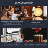 Rechargeable Clip Fill Light - 60 Leds 3 Light Modes Front & Back Clip A Type Blue V562-3059194060DBT
