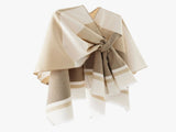 European and American minimalist cross-tie plaid cape cloak, acrylic warm versatile autumn winter V1232-ZSPJ001