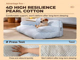 Cooling Ice Silk Pet Sofa Bed with 5D Massage Particles and Removable Washable Cover Plush V1341-ZY-MBKBLJWM-M-MINT