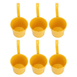10Pcs Hanging Flower Pots with Removable Hooks Outdoor Indoor Plants Metal Buckets Wall Fence Home V1294-YM0901-3111240243111