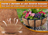 Coco Liners for 10 Inch, 6 Pack Round Hanging Basket Liners, Coconut Fiber Liners for V1369-AZ3-W-02443