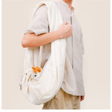 Pet Sling -Puppy Carrier Sling - Adjustable Shoulder Straps Pet Bag Sling - Sling Carrier V1192-AZ-W-6651