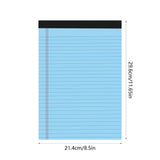 4-Pack A4 Notebook Set 50-Sheet Lined Memo Pads 6 Colors V1366-AZ2-W-15919