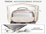 Stylish Laptop Backpack for Women Large Capacity 27L Computer Bag with 15.6 Inch Compartment, USB V1107-CS-XSBJBBBZ