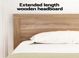 Artiss King Single Bed Frame Wooden Bed Base WBED-F-OATMEAL-KS-NA-AB