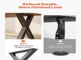 Table Legs, 750 x 600 mm Steel Furniture Legs, Modular Design, Easy Assembly, 1000 kg Max V952-ZTCFKXX2824IDAGR1001V0