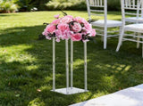 Wedding Flower Stand, 10PCS 50cm Column Flower Stand, Floral Stands with Acrylic Laminate, V952-HLHJLFT10J505M19U001V0