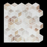 Tiles 3D Peel and Stick Wall Tile Shell Mosaic 10 Sheets V63-837121