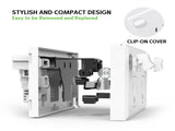 5PCS Double Power Point Dual USBType-C GPO Fast Charge 3.6 amp Wall Outlet V201-SKT0201WH8-5AU