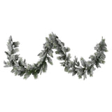 Christabelle 2.7m Christmas Garland Snowy with LED Lights Stamford Spruce Tree Decoration Ornam 112_NATSS274
