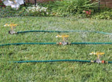 8 Pack 1/2 inch Zinc Alloy Lawn Sprinkler Spike Base, Water Flow Thru Sprinkler for Yard, Lawn, V1258-DP02-C-157