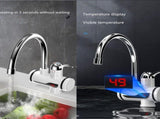 110V Hot Water Heater ElectricKitchen Bathroom Fast Heating Tap Water Faucet with LED Digital V1192-AZ-W-31120