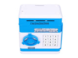 Electronic Money Saving Box ATM Password Cash Money Bank Security Lock Box for Children KidBlue V1294-YM0523-3117210207211