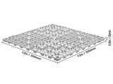 Modular Interlocking Cushion, 55 Pack 30 x 30 cm Splicing Mats, Soft PVC Interlocking V952-HZXSJDD1212YMI824V0
