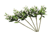 5PCS Artificial Berries Artificial Pip Berry Stems Decoration for Living Room Office White V1294-YM0706-3115230060214