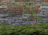 2PCS Wood Lattice Fence Panels for Outside, 11' x 78.8' Expandable Garden Trellis Fence Trellis V1366-AZ2-W-11223