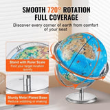 VEVOR Educational Globe for Kids, 254 mm, Interactive AR World Globe with AR Golden Globe APP LED V952-DQYHDLAPP10YFSL76V9