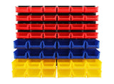 Giantz 48 Storage Bin Rack Wall Mounted Peg Board BIN-WALL-24X2