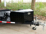 Trailer Tongue Box, Aluminum Alloy Diamond Plate Tongue Box Tool Chest, Heavy Duty Trailer Box V952-TC3916512INCHDMIJV0